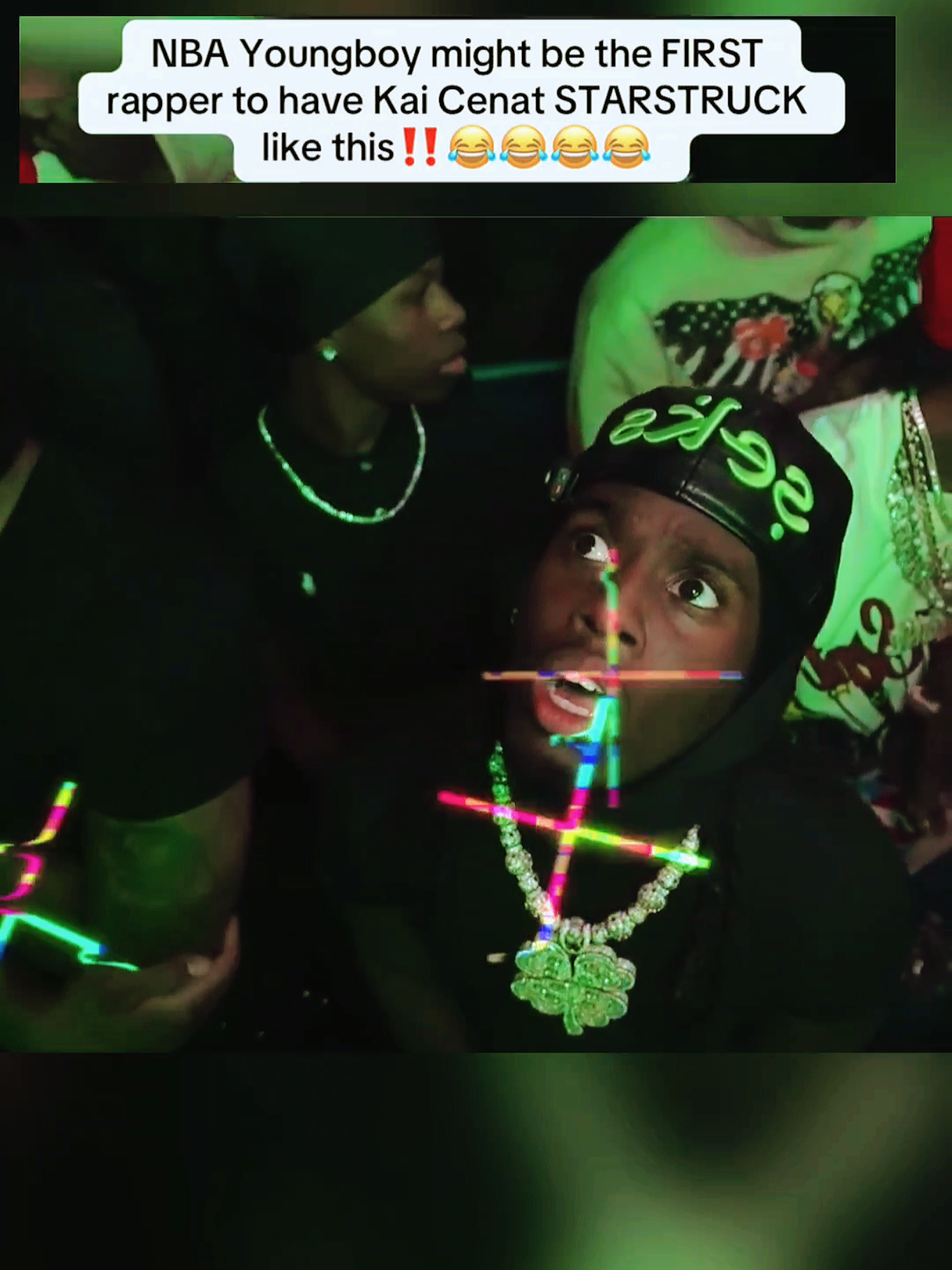Kai was starstruck when he saw NBA Youngboy perform #kaicenat #mafiathon 