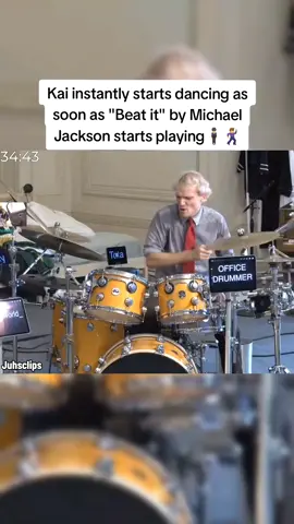Kai instantly starts dancing as soon as 