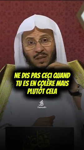 🎙️Ne dis pas ceci quand tu es en colère mais plutôt cela  Cheikh 'Aziz Farhan Al 'Anizi #islamic_video #islamic #pourtoi 