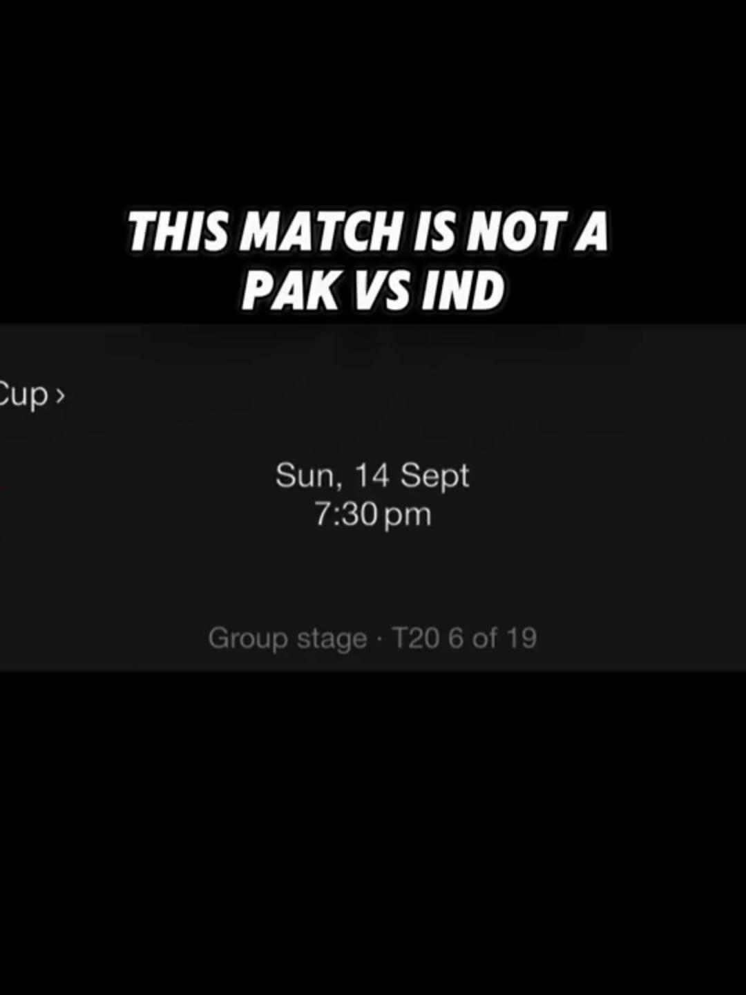 This Match is Not Pakistan Vs India.....#fyp #forupage #viral_video #growmyaccount
