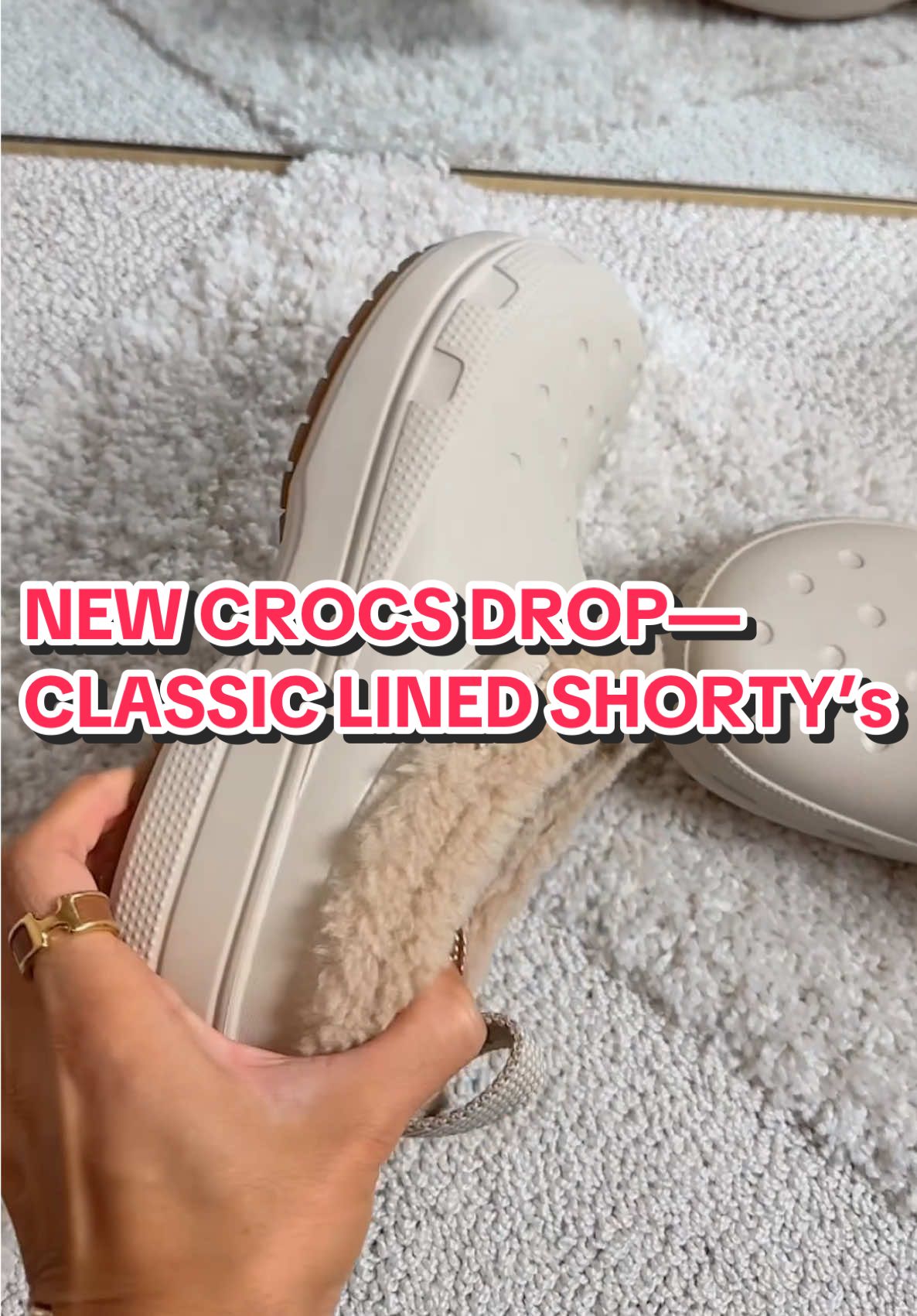 ✨ Okay but these are actually the cutest Crocs yet ✨ The brand new Classic Lined Shorty Clogs just launched and they’re about to be everyone’s fall + winter go-to. Soft cozy lining to keep you warm, that shorty style that’s super easy to slip on, and three perfect colors to choose from 🍂❄️. They fit true to size and seriously go with everything—leggings, jeans, oversized sweaters, you name it. New Crocs drops always sell out fast, so if you’ve been waiting for the pair that’s equal parts cozy + cute… this is the one 💕  @Crocs  #crocs #crocsnewarrivals #clogs #slippers 