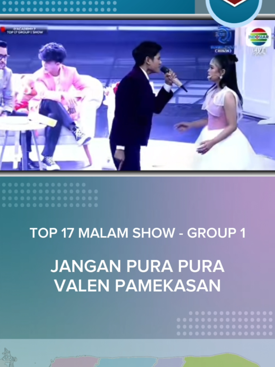 Spektakuler.!! Penampilan Valen membawakan lagu JANGAN PURA PURA dg konsep drama musikal mendapatkan all standing ovation dari ketiga juri. #janganpurapura #valenda7 #dangdutacademy7 #da7 #indosiar 