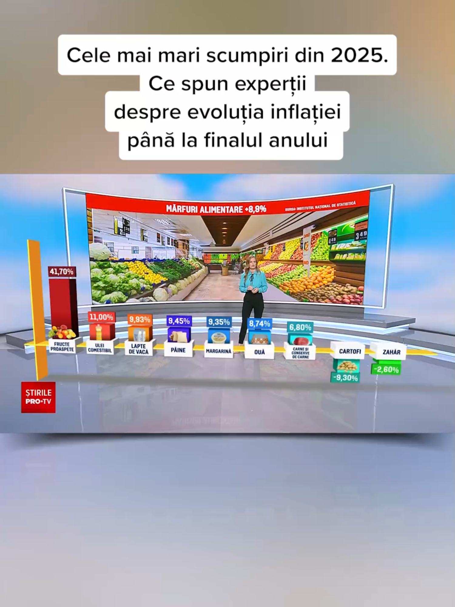 Prețurile au continuat să crească serios în această vară, iar rata anuală a inflației a ajuns luna trecută la un vârf de aproape 10%.  #stirileprotvdeastazi #news #stiri #protv #stirileprotv