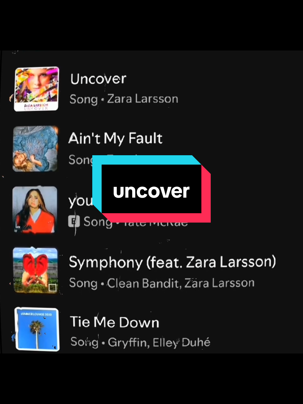 remember this song?  #uncover #zaralarsson #lyrics_songs #spotify #vibe 