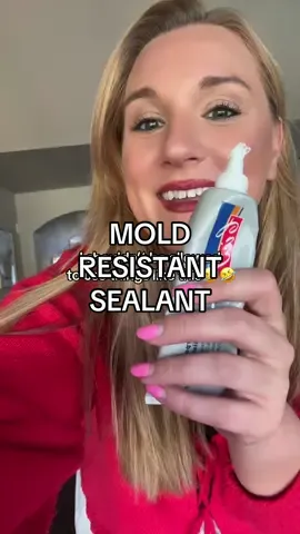 Mold resistant sealant and it’s idiot proof 🥲 I’m basically a home fixer upper now 💅🏼  #homerenovation #moldresistant #sealant #homeproject 