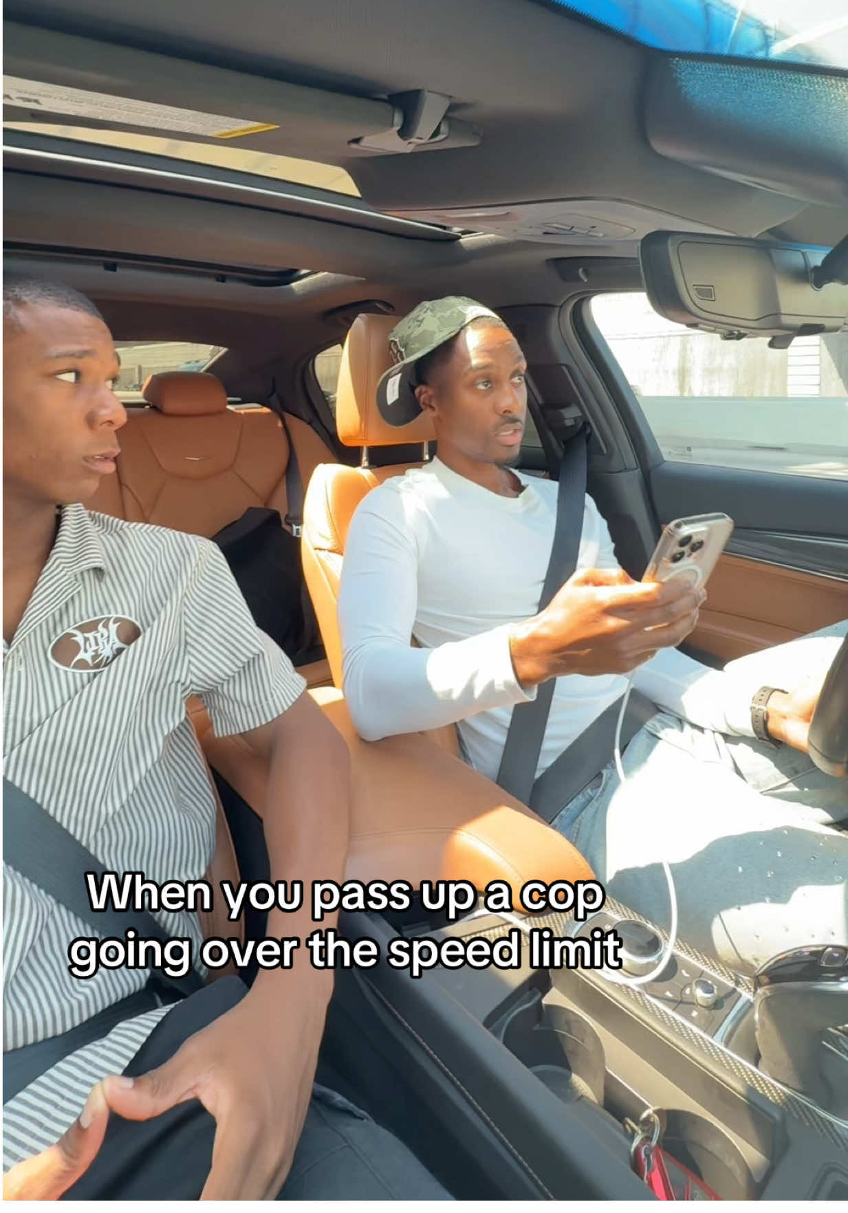 If I slow down I get caught 😂