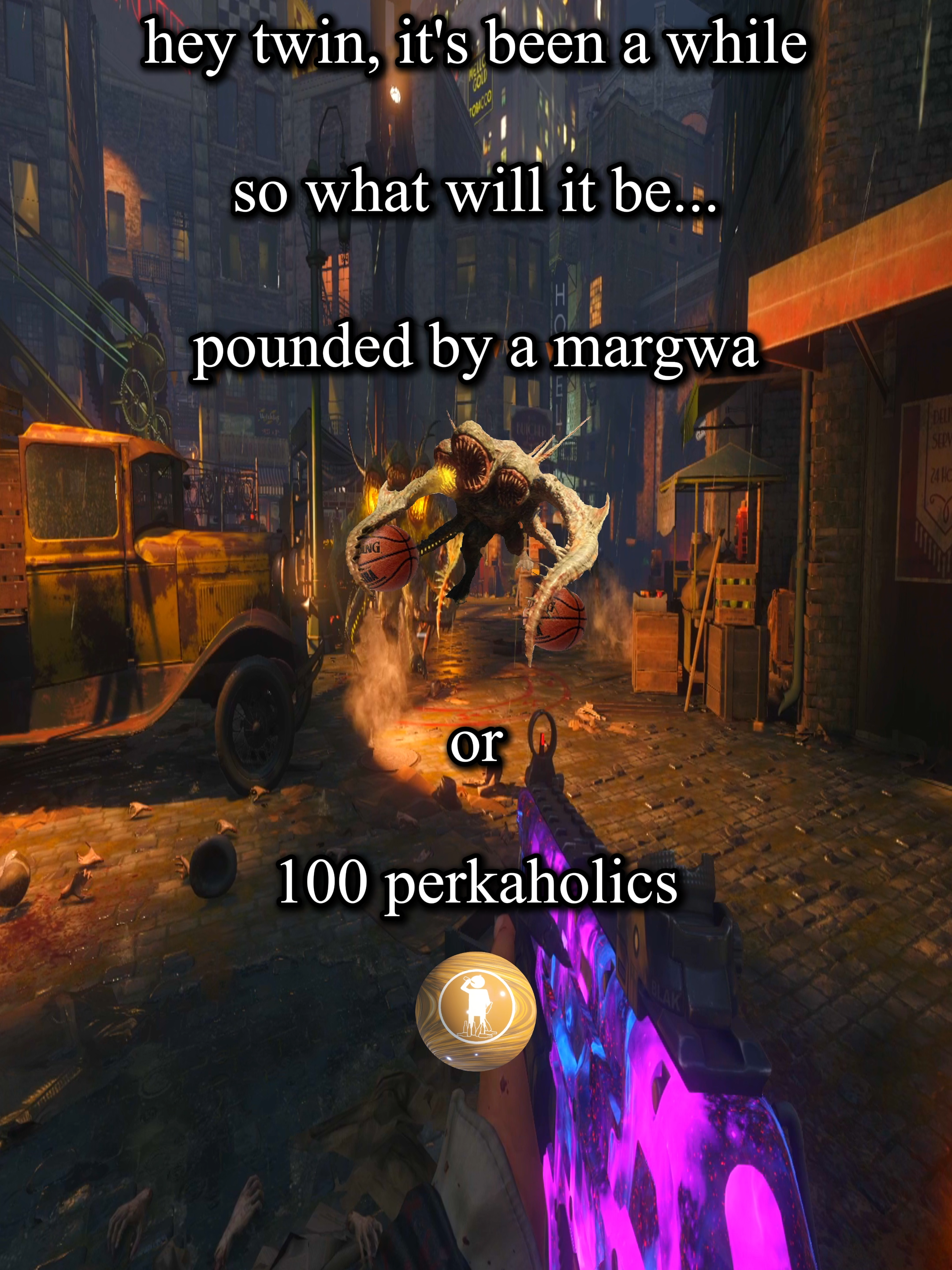 Margwa or 100 Perkaholics? #BlackOps #Zombies #Nostalgia  Powered by GFUEL Energy ⚡ Use Code: 