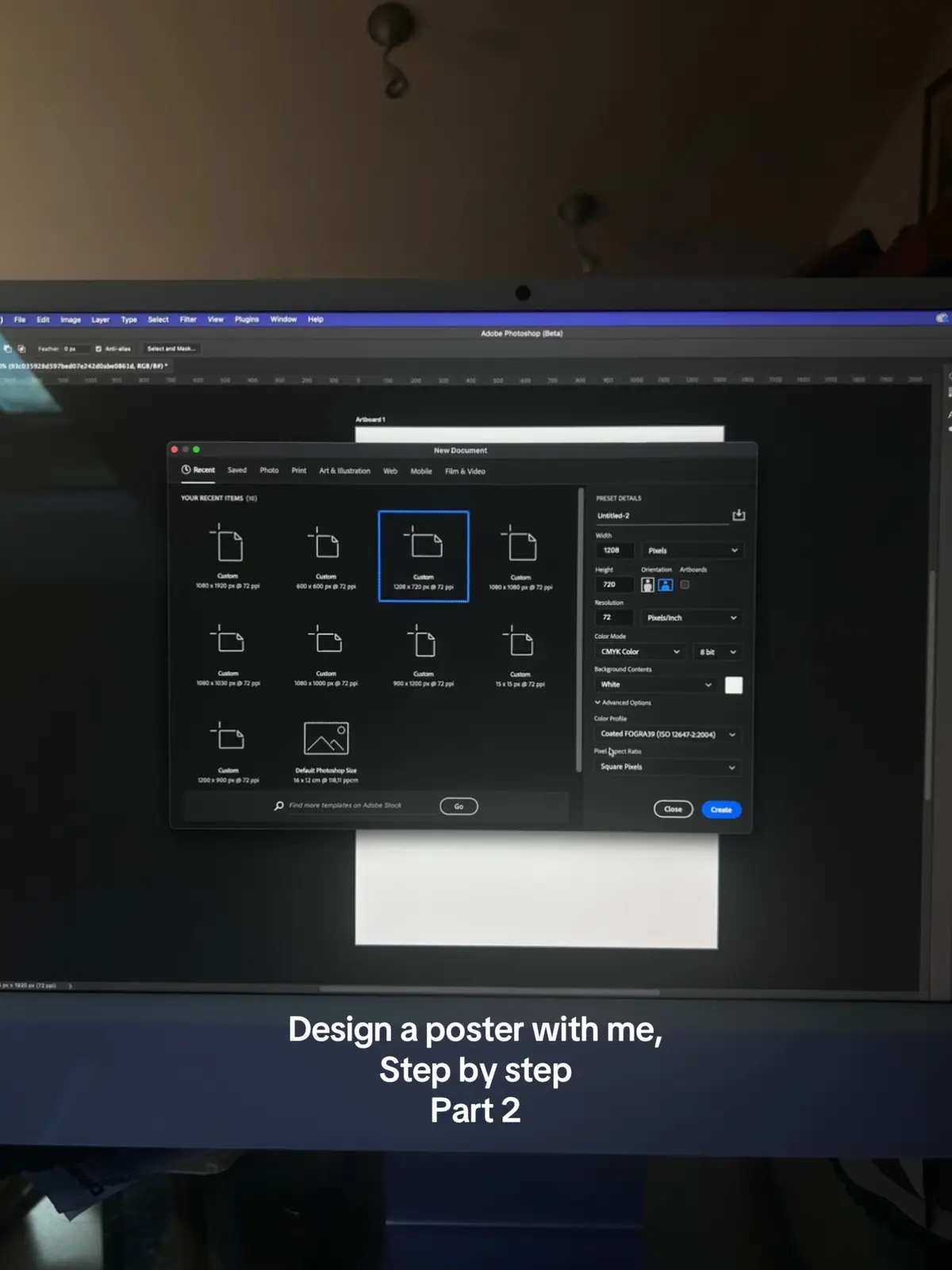 Learn how to design a poster in photoshop, step by step. Save this video so you don’t forget the process!  #posterdesign #photoshop #designtips #graphicdesign #designprocess 