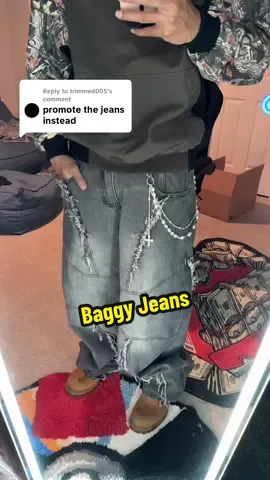 Replying to @trimmed005 #punkstyle #baggy #jeans #baggyjeans