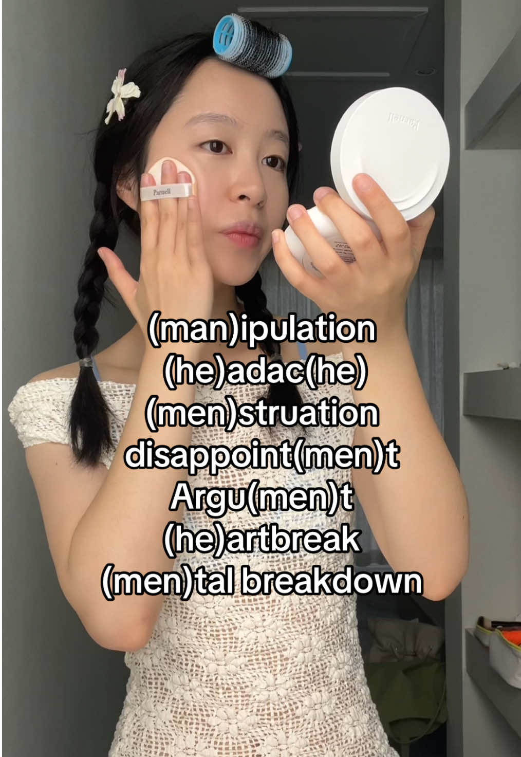 When Sabrina says that boy is corrupt  #nobodysson #grwm #nomakeupmakeup #koreanskincare #tintedsunscreen 
