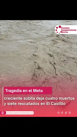 Decretan tres días de duelo en el municipio de El Dorado, #Meta  El alcalde Oscar Olaya tomó la medida como un acto de solidaridad con las familias que perdieron a sus seres. Una salida familiar al río Cumaral, en el municipio de El Castillo, terminó en tragedia en la tarde del miércoles 10 de septiembre, donde 11 personas fueron arrastradas por una repentina creciente súbita en la vereda Alto Cumaral. Según el coronel Jorge Díaz, director de la Defensa Civil del Meta, el incidente ocurrió cerca de las 6:00 p.m. Miércoles 10 de septiembre. El grupo, compuesto por varias familias, se encontraba disfrutando en el afluente cuando una creciente de 3 a 4 metros los sorprendió. 🟣🟣🟣 Más detalles en puntossuspensivosnoticias.com #ElDorado #creciente #río #metacolombia #ElCastillo 
