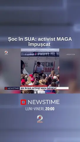 Scenele tulburătoare au fost filmate în Statele Unite. ▪️Cunoscutul activist conservator Charlie Krik, apropiat al președintelui Donald Trump, a fost împușcat mortal în timpul unui eveniment public, chiar pe scenă. ▪️Culmea, chiar atunci vorbea despre arme și atacuri armate. Deși criminalul nu a fost prins până la această oră, arma folosită în asasinat a fost găsită în apropiere. #newstime #kanald2 #asasinat #sua #charliekrik #activist #maga 