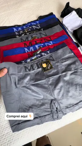 Kit 10 cuecas boxers + 12 pares de meia 