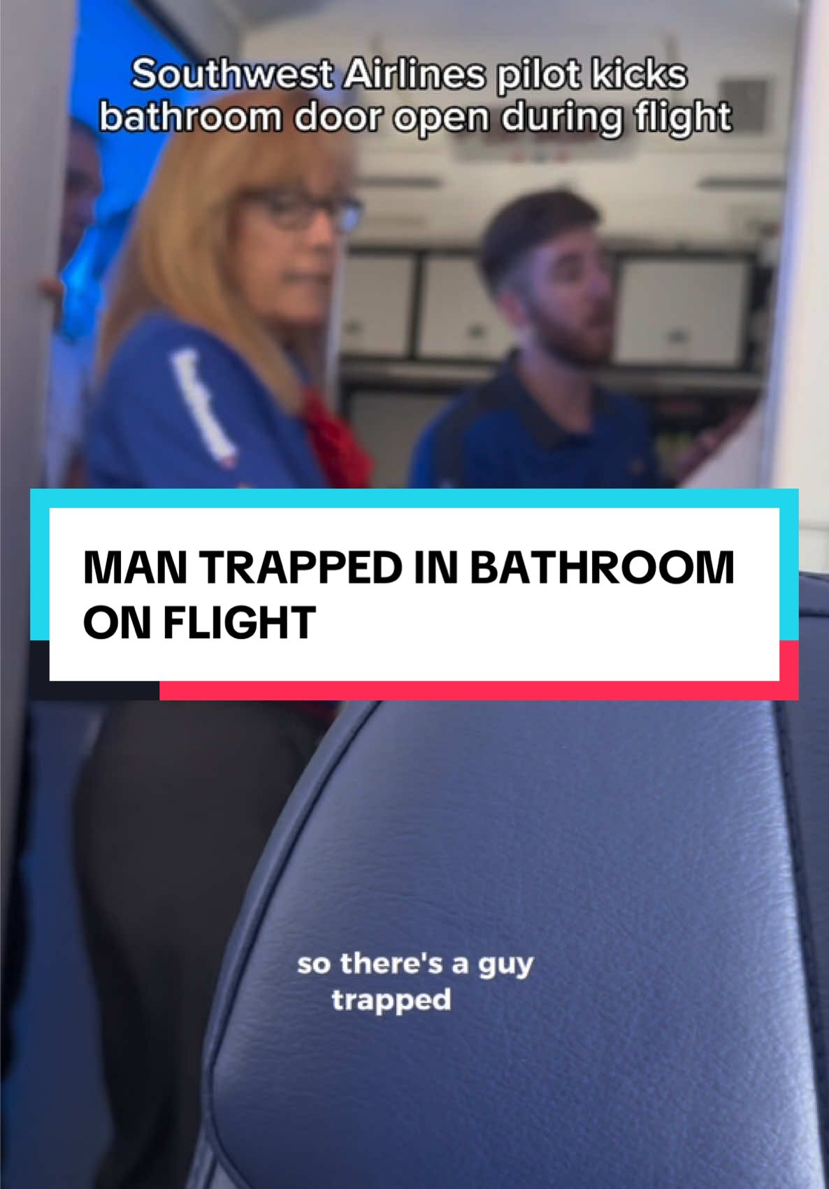 Man trapped in bathroom on SouthWest Airlines Florida ✈️ Baltimore @Southwest Airlines #southwest #southwestairlines #flight #flights #airplane 