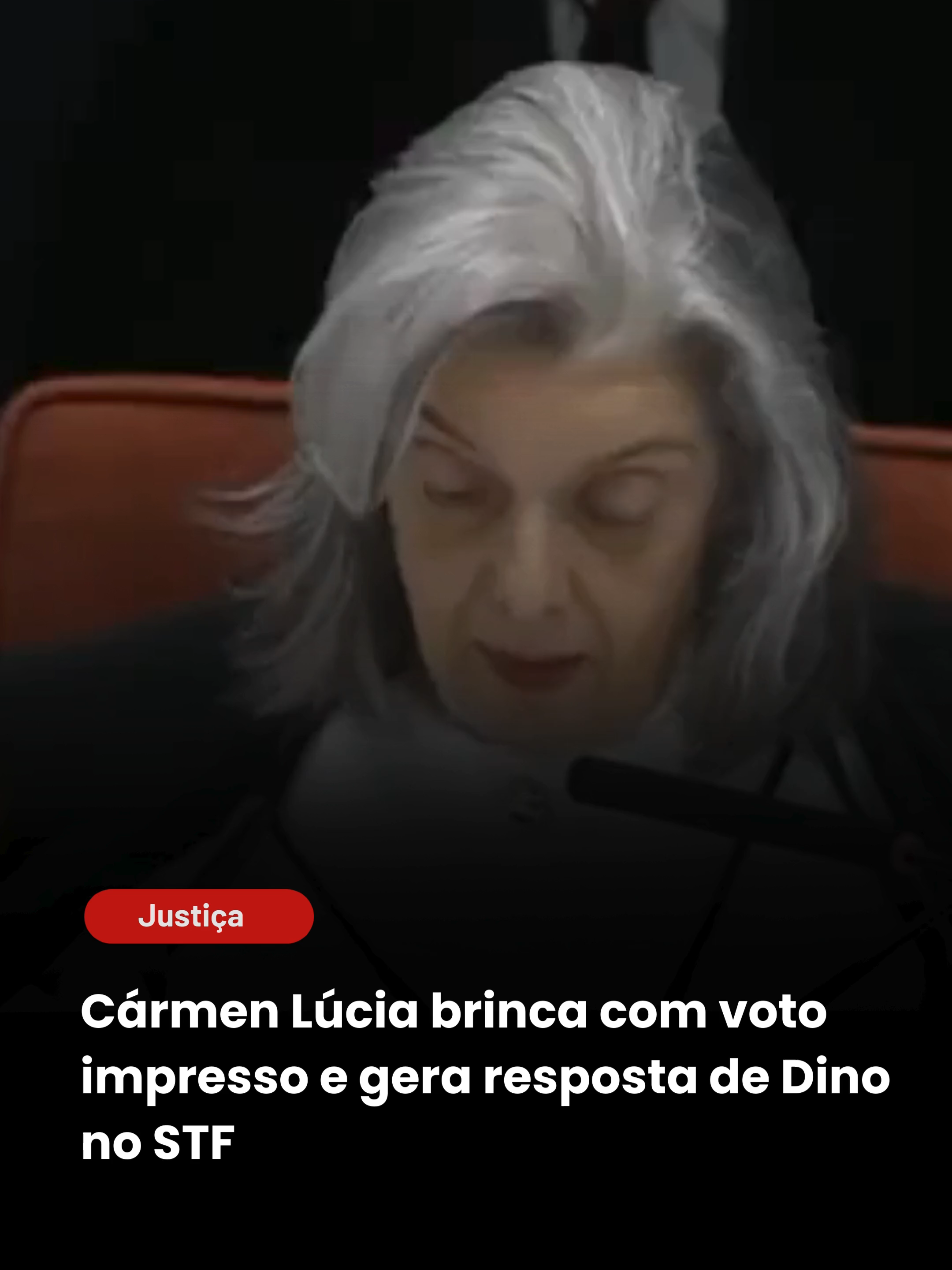 Durante julgamento no STF nesta quinta-feira (11/9), a ministra Cármen Lúcia comentou: “Aqui está o meu voto impresso, mas eu não lerei”. Em tom bem-humorado, Flávio Dino respondeu: “Se tem o voto eletrônico, não precisa de voto impresso, né?”. Cármen replicou: “Mas eu gosto de papel”. 🔔 Leia a matéria completa em imaranhense.com e siga @iMaranhense em todas as plataformas digitais. 🔎 hashtags: #imaranhense #cármenlúcia #flaviodino #stf #politica #brasil © Vídeo: Reprodução/TV Justiça