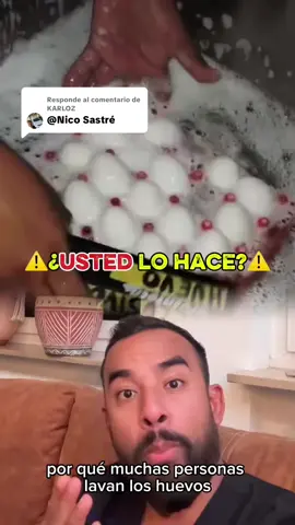 Respuesta a @KARLOZ No es necesario lavarlo, incluso es más riesgoso para ti #ciencia #microtips #veterinaria #huevo #nicosastre 