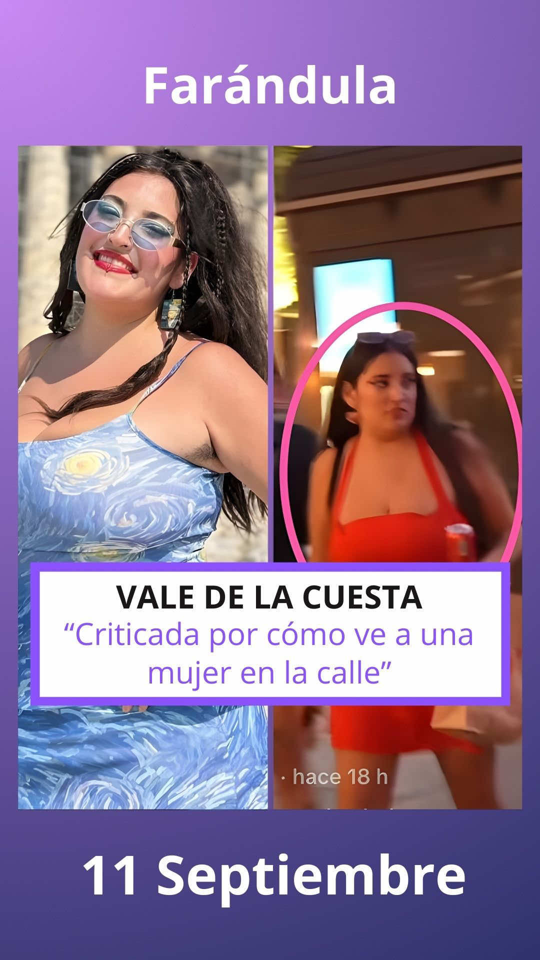 VALE DE LA CUESTA CRITICADA POR CÓMO MIRO A OTRA CHICA #valedelacuesta #valentinadelacuesta 