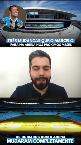 Marcelo Marques fará 3 grandes mudanças na Arena para os próximos meses: ✅ Novos refletores: ainda mais modernos e capazes de acompanhar o ritmo das músicas tocadas no estádio. ✅ Equipamentos de tratamento do gramado: serão 9 máquinas de iluminação artificial (hoje são 3), acelerando a recuperação e deixando a grama no ponto ideal. ✅ Troca do gramado da Arena: prevista para 2026, com um modelo de nível internacional, usado na Copa do Mundo de Clubes e em estádios da Premier League. ⚽💡🌱 #gremio #gremiocopeiro #gremiofbpa #grêmio 