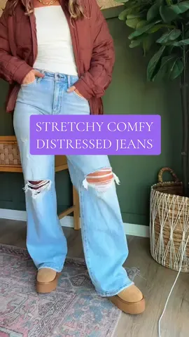 Stretchy. Butter Soft. Tall Girl Approved. Distressed. Freaking Stunning. So comfy. @Wild Oak Boutique #jeans #comfyjeans #stretchyjeans #pants #stretchypants 