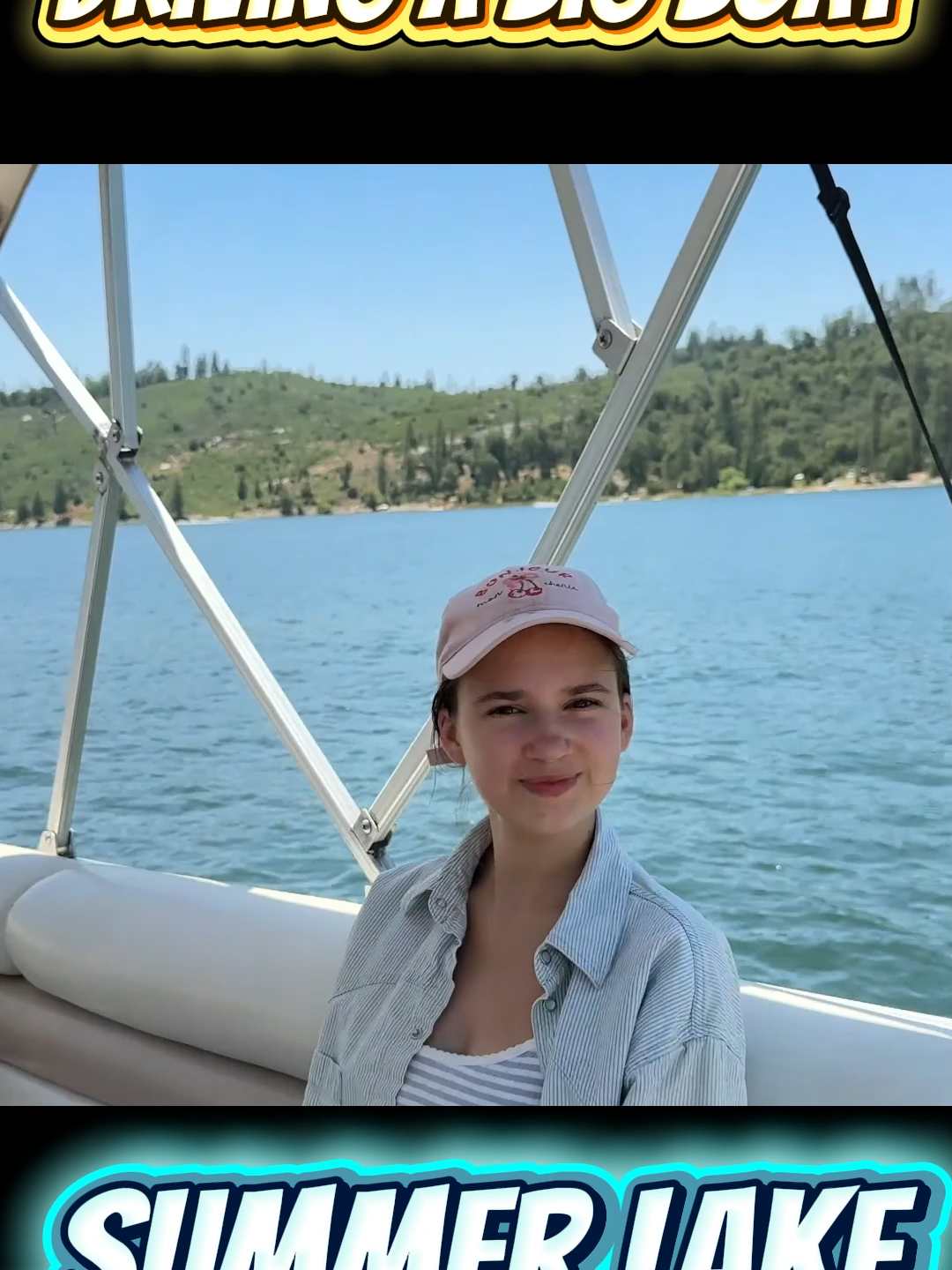 Driving a Big Boat - Summer Lake ( Part 2/2)#karolinarose #girl #fyp