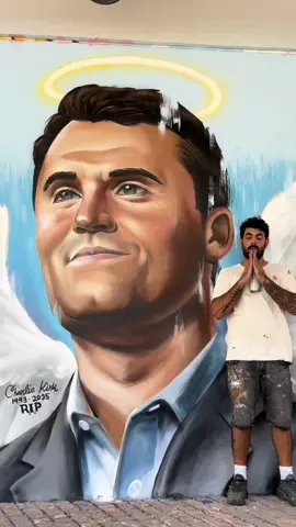 To all my American friends overseas, share this so everyone knows that we loved, appreciated, and admired him here in the holy Land of Israel.🇮🇱✊  Forever Your fan Charlie 💔💔 If the world is divided into good and evil, then today we lost a very important player on the side of the good.. I still can't believe they managed to shut  you up.  May we continue Charlie's path and never give in to crazy anarchists using violence to silence and wipe us off the map. We really need you to continue watching over us from above. May his memory be blessed 🕊️ 🇮🇱🇮🇱🇮🇱🇮🇱🇮🇱🇺🇸🇺🇸🇺🇸🇺🇸🇺🇸 @Charlie Kirk  #charliekirk #art #onelove #graffiti #streetart 