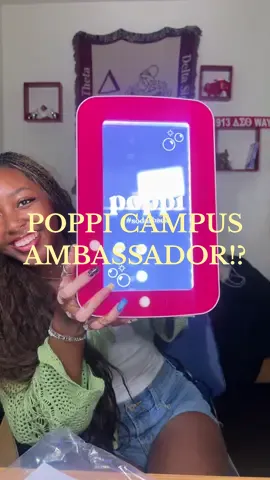 Officially part of the Poppi Family 💌🫧 unboxing this sweet welcome package made my whole day🥹 @drinkpoppi #poppipartner #sanaijonaeee  #collegebrandambassador #drinkpoppi #blackcontentcreator 