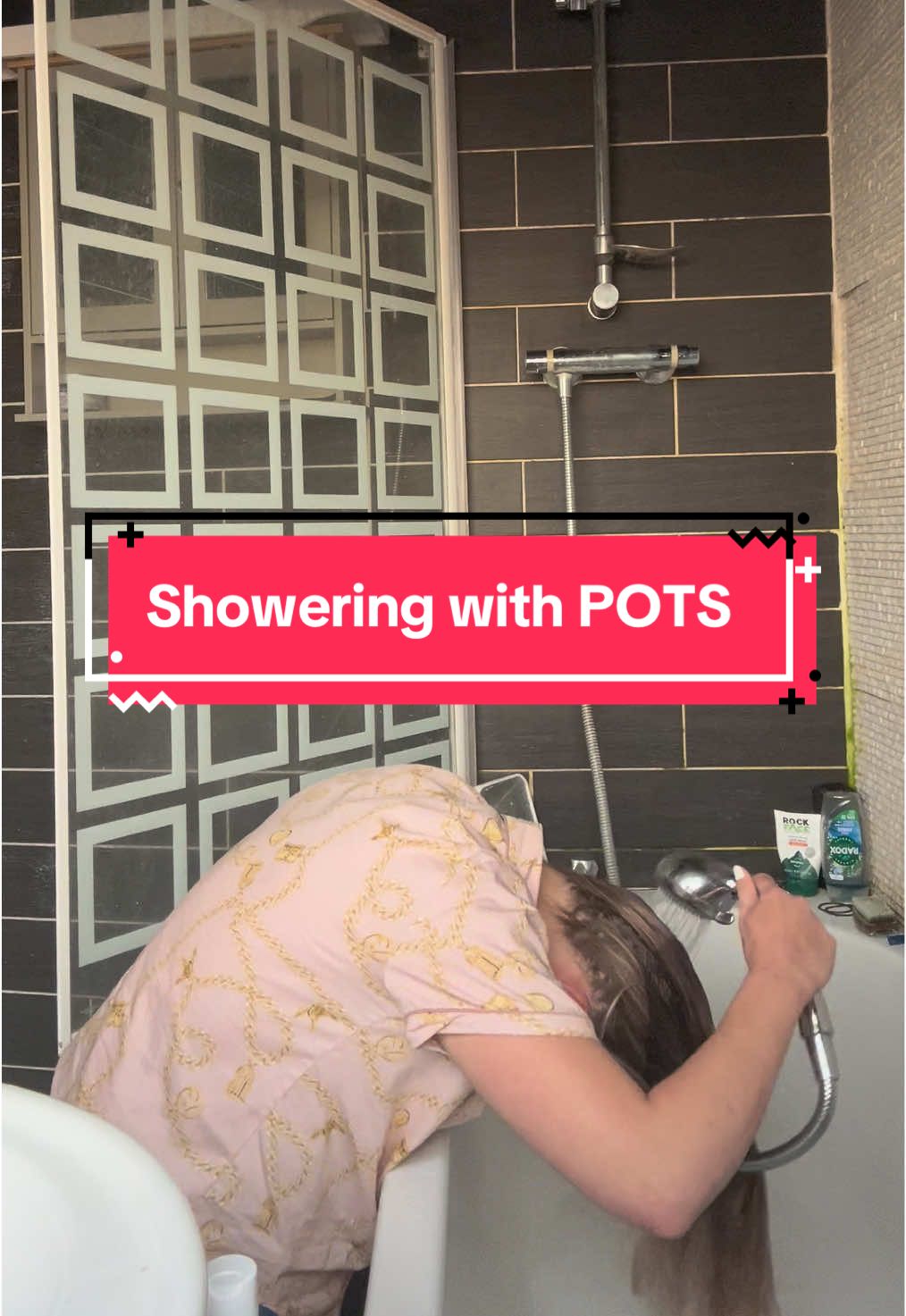 The struggle of showering when you suffer with POTS💔 #pots #chronicillness #posturalorthostatictachycardiasyndrome #showering #chronicpain 