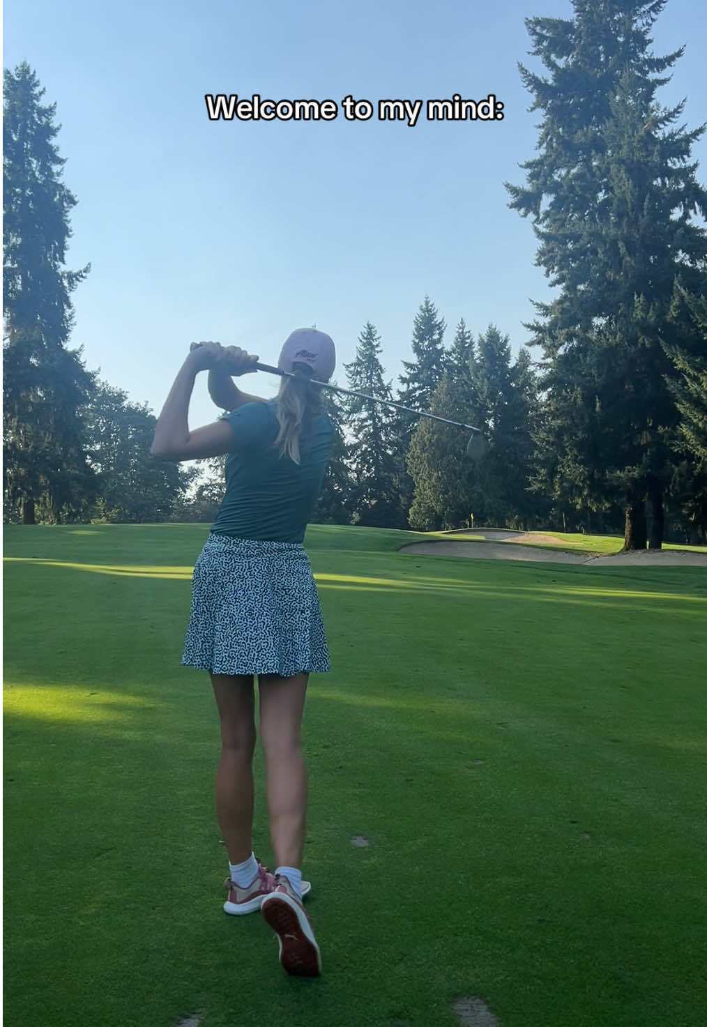 It’s always “just a chip and a putt” 😂 #golf #golfswing #golfgirl #girlswhogolf 