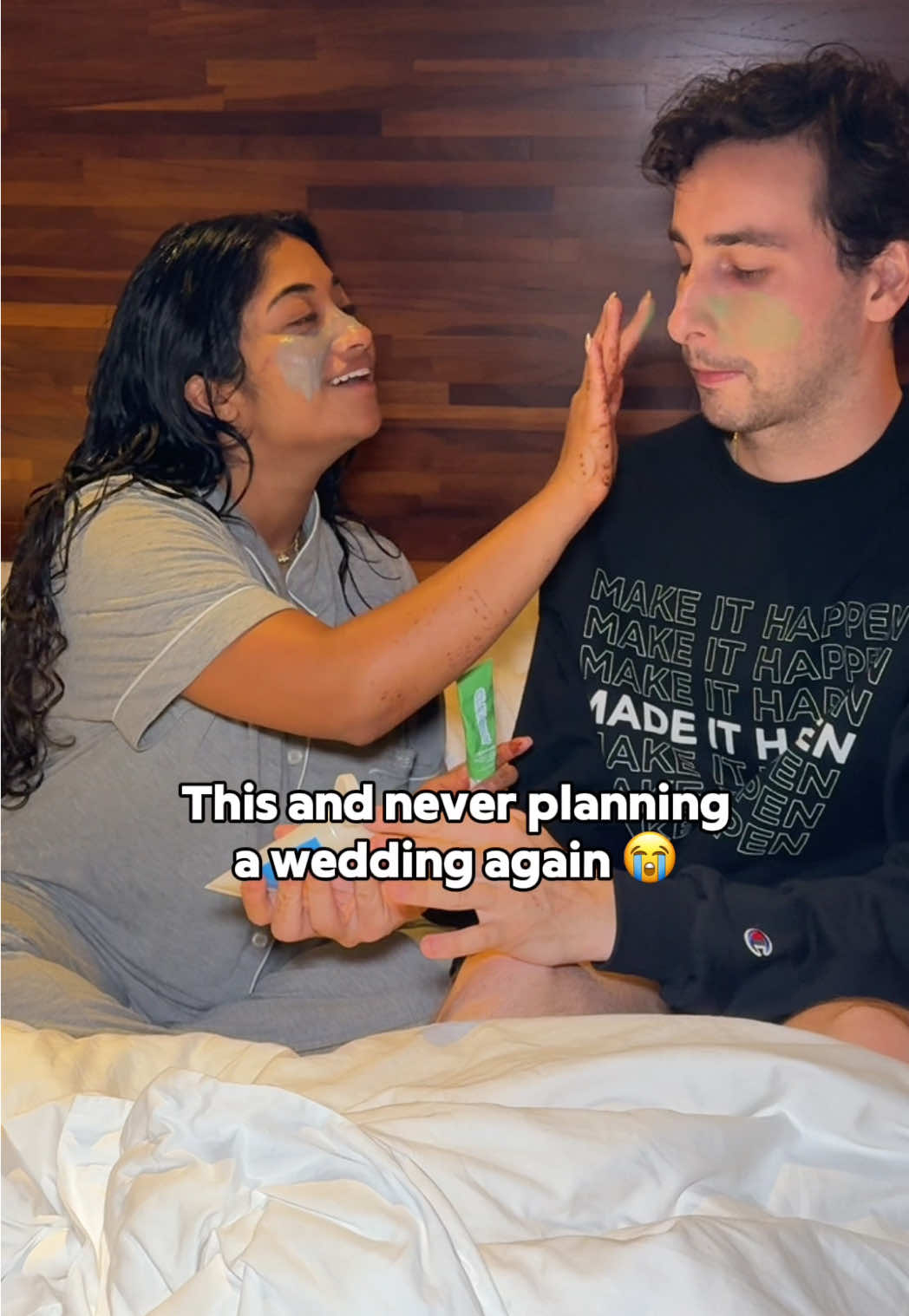 ALSO IM VERIFIED?!!! 😭🥹Never planning a 3 day wedding again 😂  #wedding #weddingplanning#couplestiktok#honeymoon 