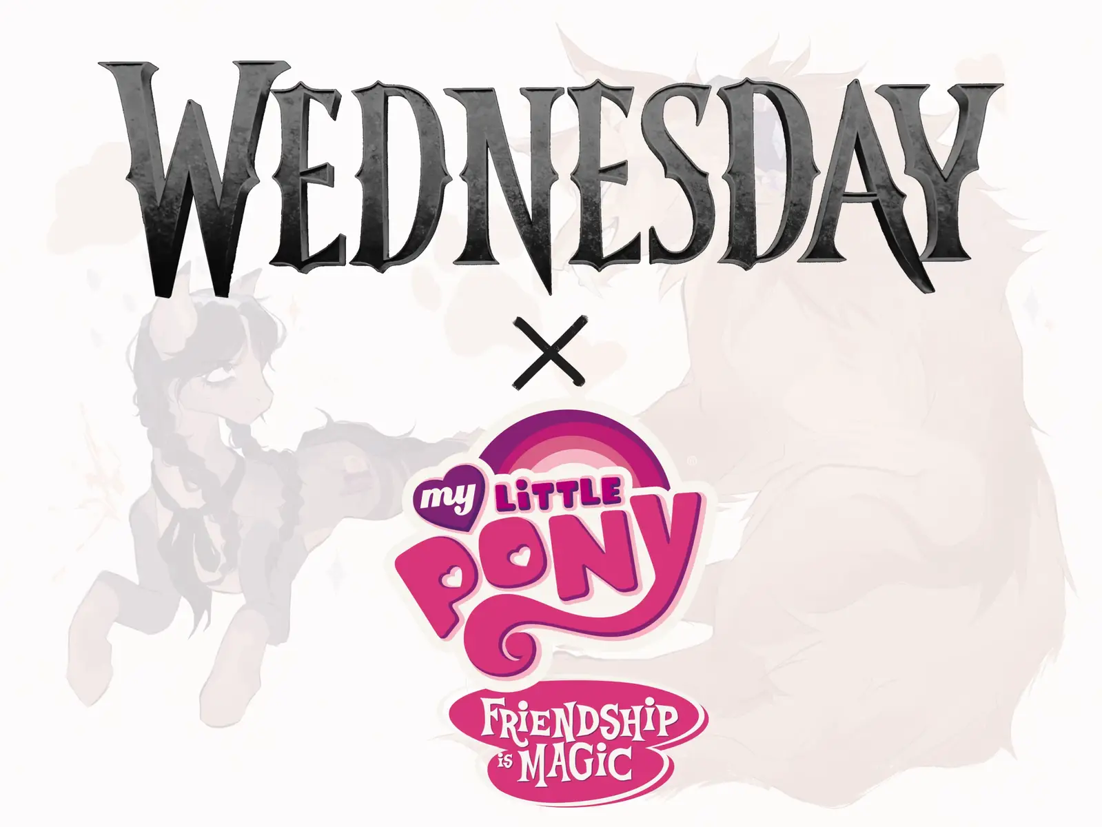 enid’s a pegasus that transforms into a diamond dog. thinking of redoing this fanart but with wednesday as normal #wednesday #wenclair #wednesdayaddams #mlp #mylittlepony 