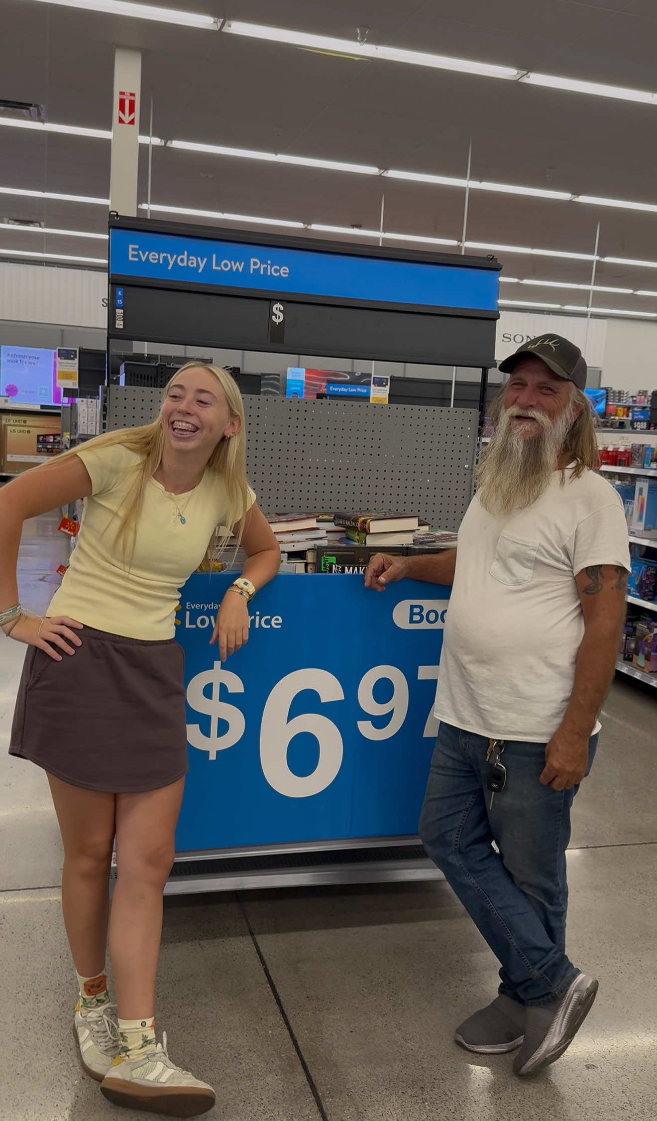 Last clip is the best one TRUST 🤣🤣 #wisewordsfromneve #funny #walmartprank #dancingprank #livelaughlove 