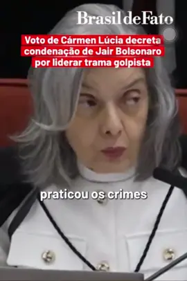 O voto da ministra Carmem Lúcia que CONDENOU o Bolsonaro !!! Meu Deus.. Obrigado !!!!!! Ministra #carmenlucia #stf #bolsonaro #bolsonaronacadeia #justica 