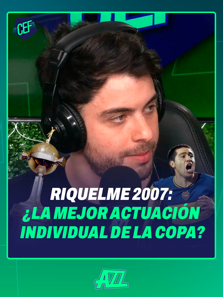 ¿Cuál fue la mejor actuación individual de un jugador en la Copa Libertadores? 🗣️👇🏽 Lo debatimos en #CEF y esperamos sus comentarios (faltándose el respeto) #fyp #paratii #Riquelme2007 #Riquelme #JuanRomanRiquelme #Bochini #Neymar #NeymarJR #FrancoArmani #Armani #CopaLibertadores #Libertadores