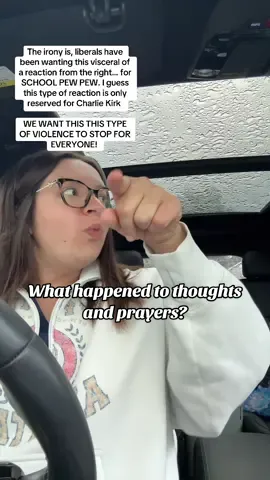 Kids get thoughts and prayers. Charlie Kirk gets a vow from Fox News and the president to avenge his death.  “Liberals” have been asking for reform. Liberals have been asking for deaths to stop. Liberals are not the historically violent political party. Now you wanna act like we’re a bunch of animals that need controlled? The hypocrisy is disgusting. #charliekirk #utah  *screenshot is from @hasanabi IG story 