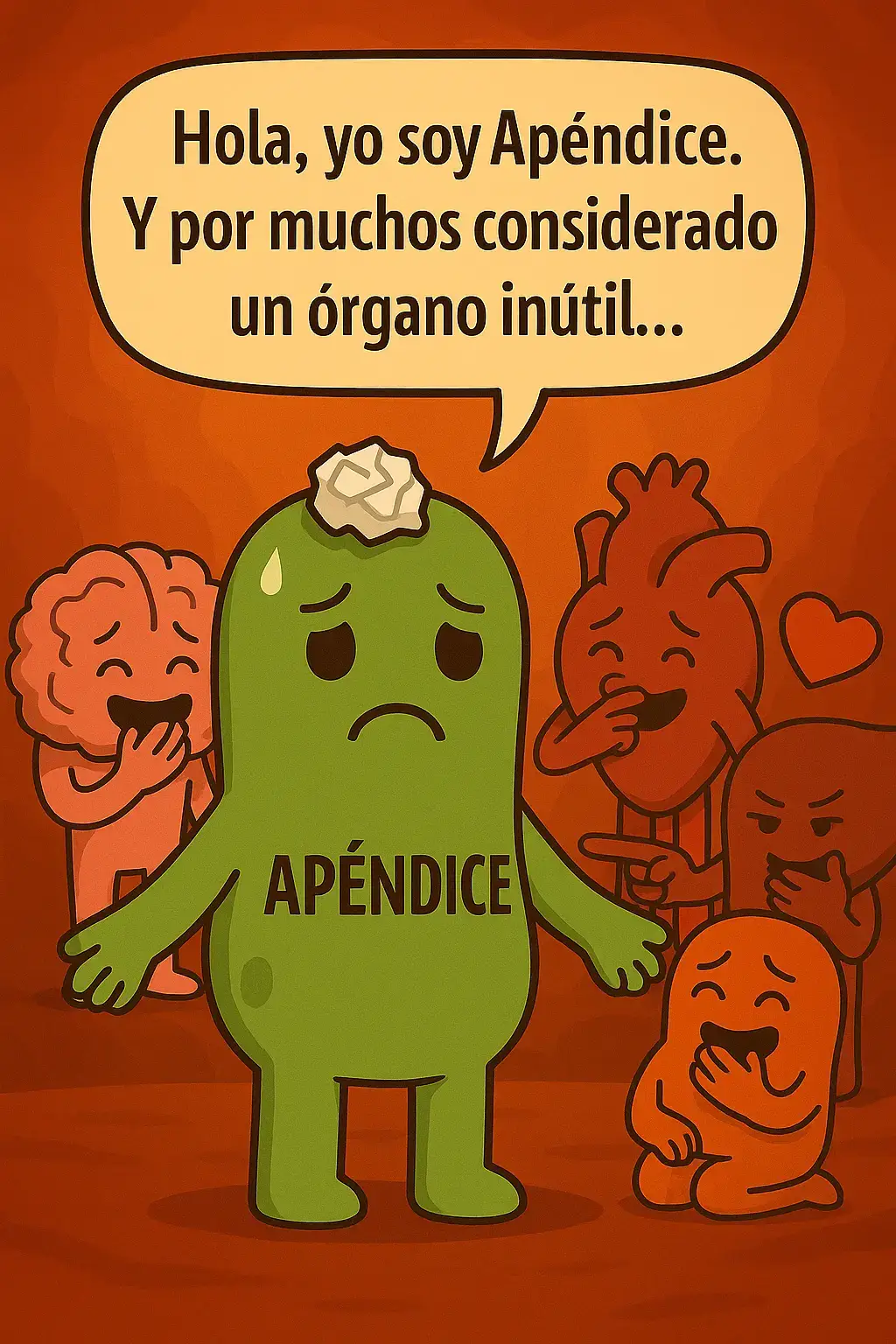 En este nuevo capítulo conoceremos un personaje secundario. #apendicitis #apendice #intestino 
