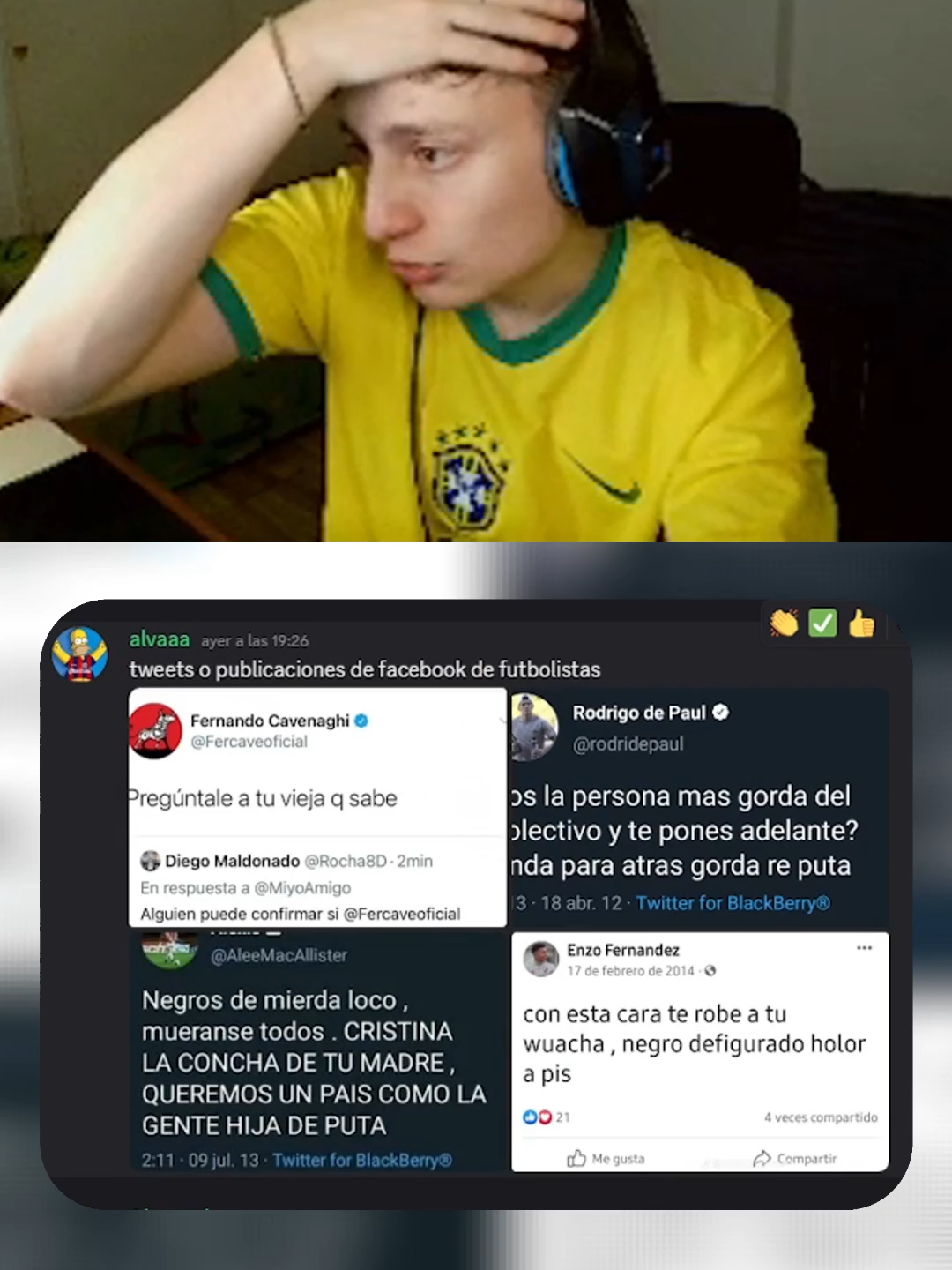 TWEETS POLEMICOS DE FUTBOLISTAS | #futbol #argentina #depaul #enzo #macallister #clips #stream #kick #fyp #matini