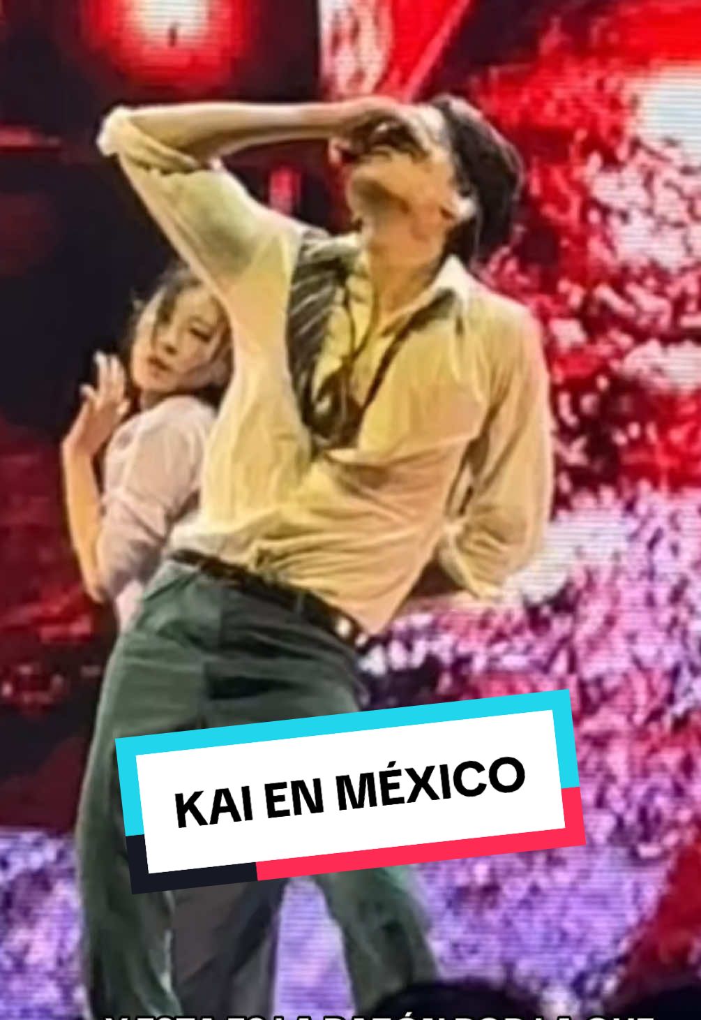 La manera en que la multitud cantaba y gritaba por Kai fue una locura! 🙂‍↕️ Las fans estaban entregadas a él y él a sus fans en México ❤️‍🔥 #kai #exo #fyp #exol 