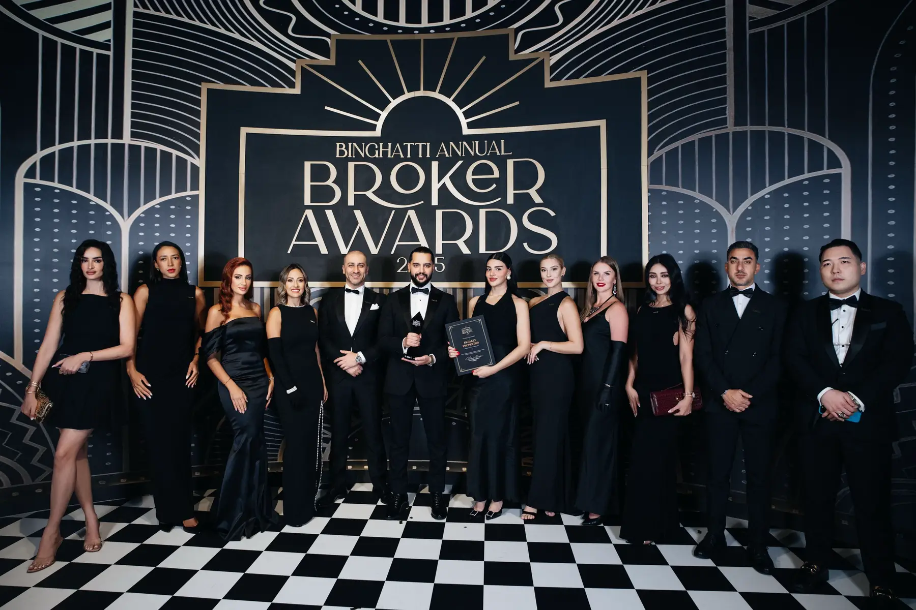 Last night, we stepped back in time for the Binghatti Awards Vintage Gala and what an unforgettable evening it was! 🥂  We’re incredibly honoured to be recognized as one of the Top Agencies, a true testament to our team’s drive, dedication, and passion. Here’s to keeping the momentum alive and creating more success stories, in true Gatsby style. 🖤🎷 #Richkey #Binghatti #Roaring20s #DubaiRealEstate #TopAgency    