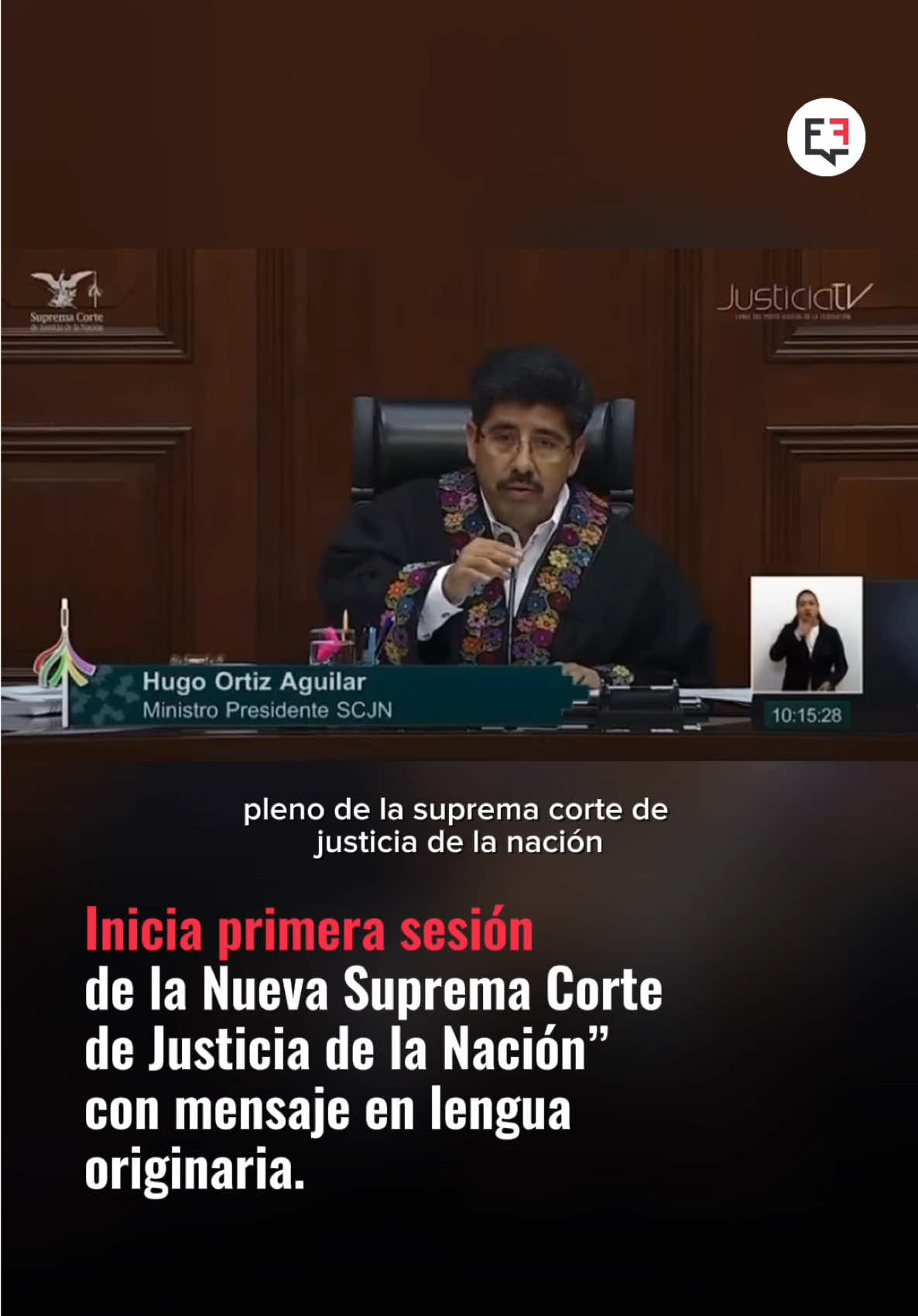 El ministro presidente Hugo Aguilar dio inicio a la primera sesión de la “Nueva Suprema Corte de Justicia de la Nación” con un mensaje en lengua originaria.  #ElFacto #ElFactonoticias #Noticias #HugoAguilar #SCJN 