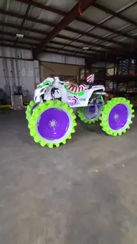 Powdercoated green tires.... Buzz Lightyear! 