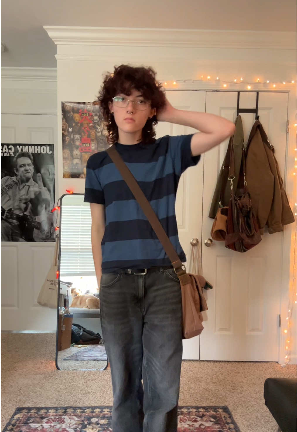 can yall tell i like stripes… #fitcheck #emo #fyp #alt #foryoupage 