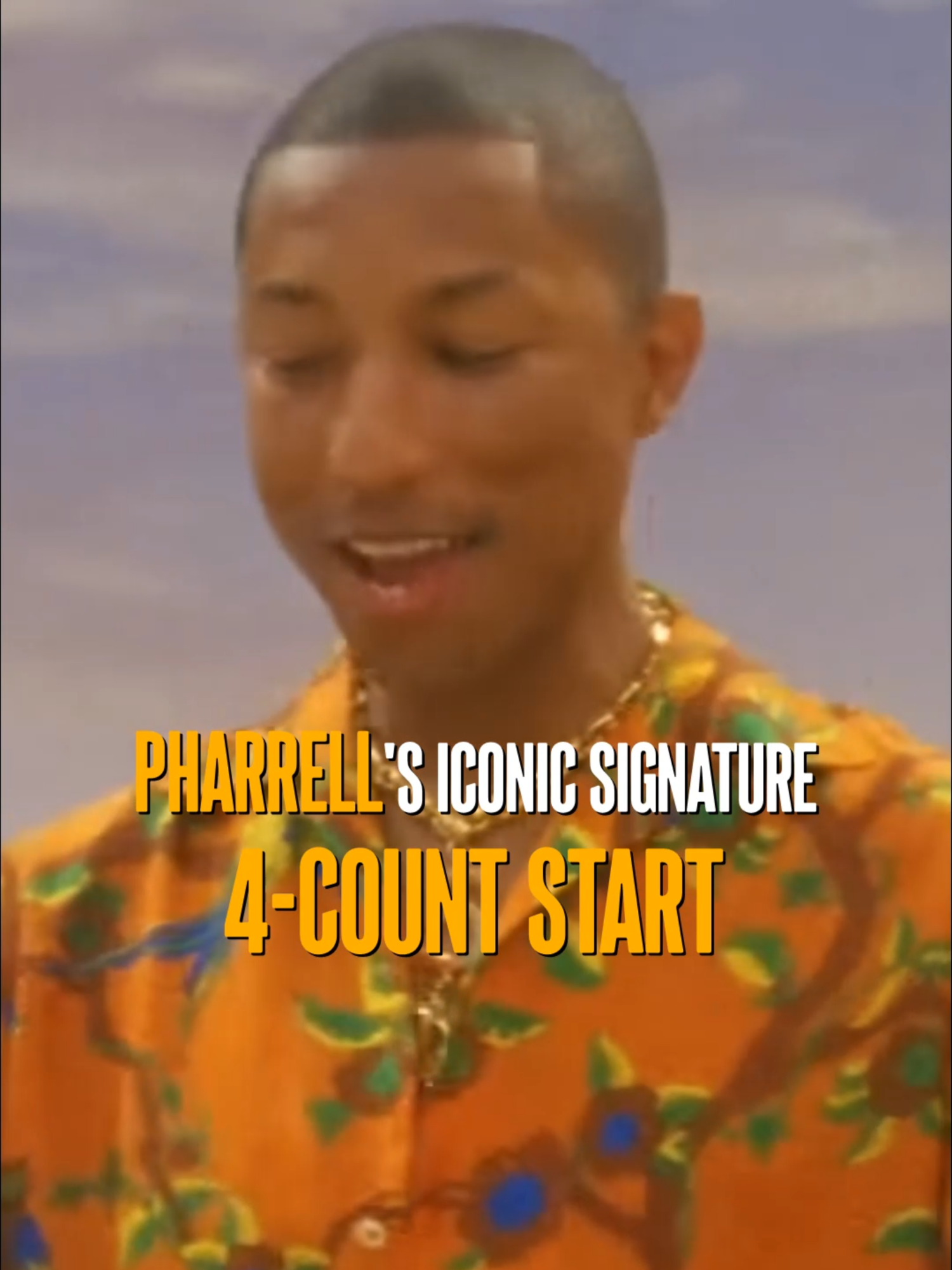 Pharrell's Iconic Signature Four-Count Start🔥#pharrell #pharrellwilliams #rap #theneptunes #producer