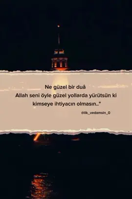 Ne güzel bir dua..