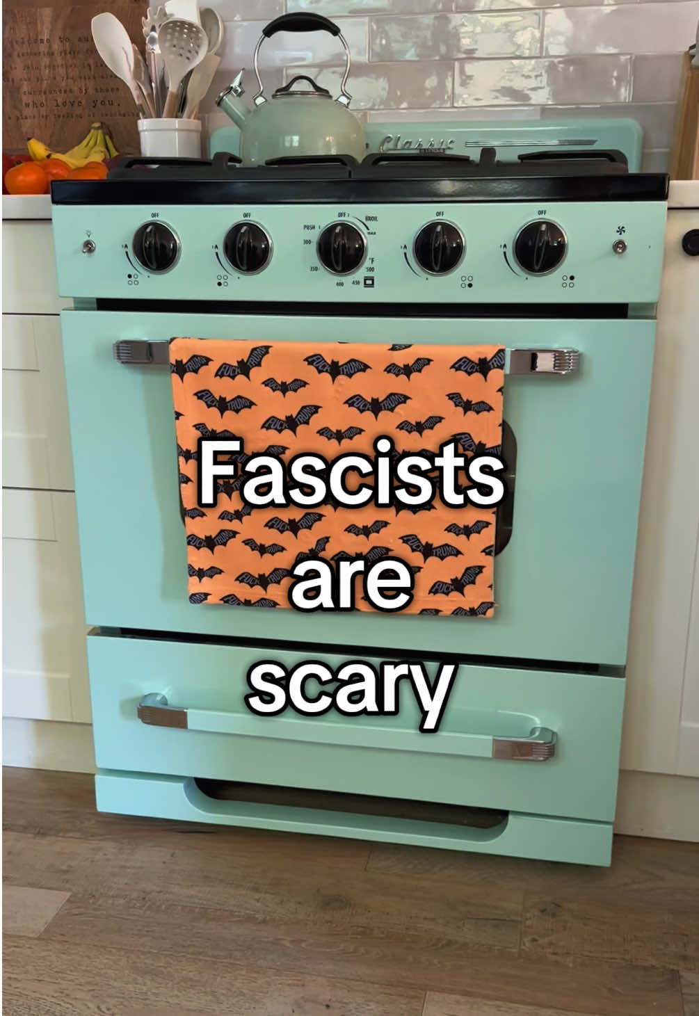 I’m ready for fall, but not the fall of our democracy 🙃🍂 #resistfascism #trumpisadisgrace #spookydecor #hiddenmessage #subtle 