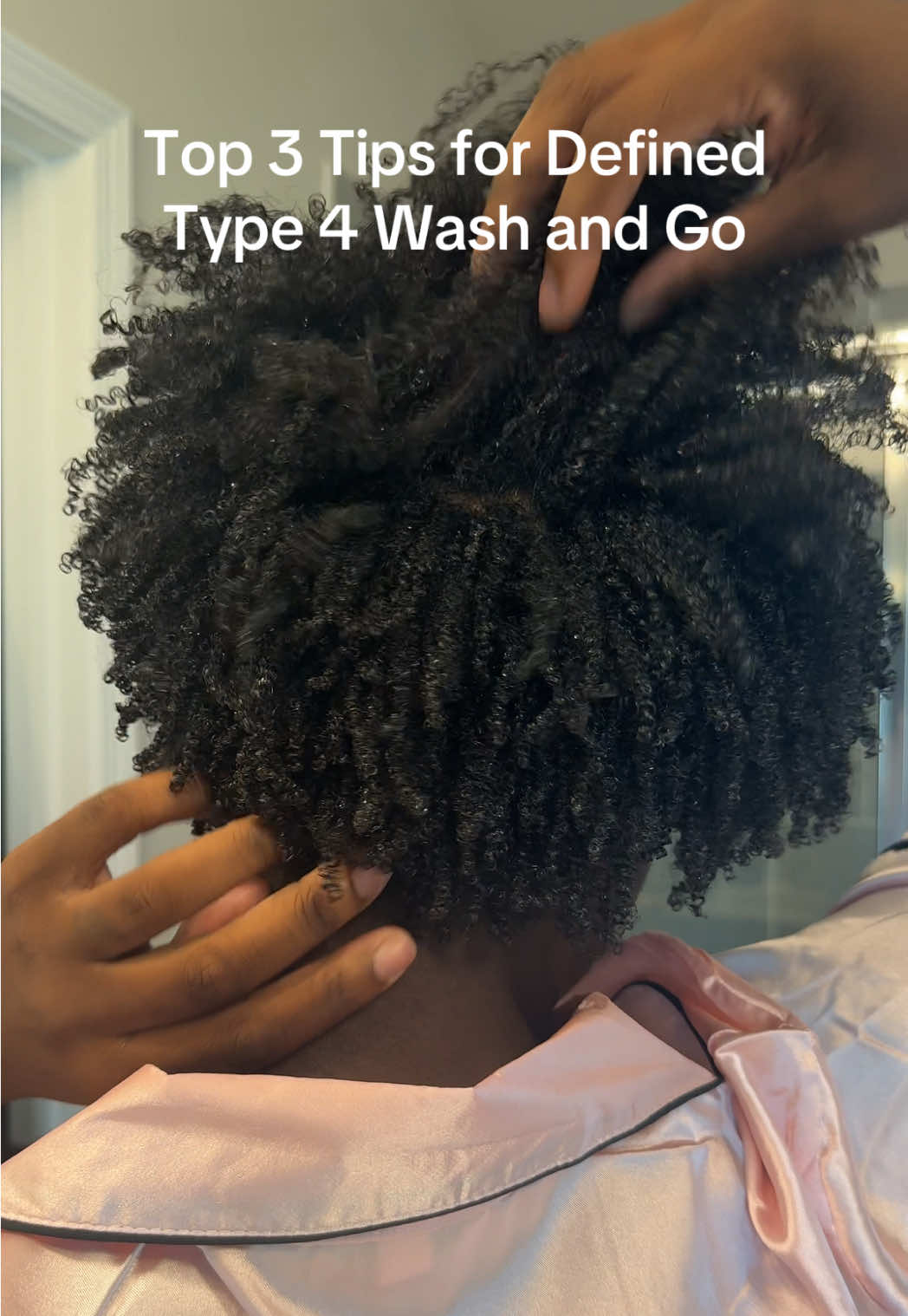 Wash and gos are definitely possible on type 4 hair. Especially when you have @MICHE Beauty’s frizz fighting gel and a good technique.  These are my top 3 tips to get salon quality, defined, and long lasting wash and go on my type 4 hair #tastemakersatlanta #type4hair #michebeauty #frizzfreecurls #washandgo 