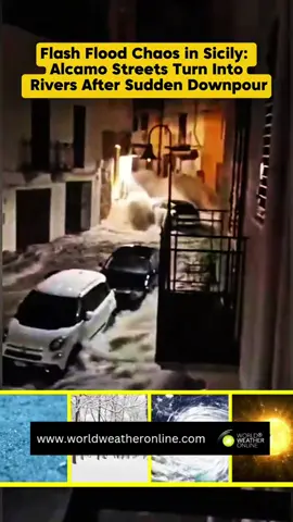 🌊 Torrential Rain Devastates Alcamo, Trapani Province, Italy 🇮🇹 Last night, Alcamo was struck by a sudden downpour that brought about 35 mm of rainfall in just one hour, triggering flash flooding across the town. Streets that are usually dry cobblestone turned into raging torrents. Cars were swept away, basements and garages flooded, and homes saw water rushing in through ground floors. Emergency services fielded numerous distress calls throughout the night as residents scrambled to protect belongings and escape the fast-rising waters. The scenes were dramatic: water surging like rivers where none should be. This event comes amid a larger weather front that has been hammering Sicily with violent storms. As daylight breaks, cleanup begins — but for many, the damage is already done. This flood is a stark reminder of how suddenly nature can overwhelm even familiar landscapes. Stay alert, stay prepared. #AlcamoFlood #SicilyWeather #FlashFlood #ExtremeRain #ItalyFloods   