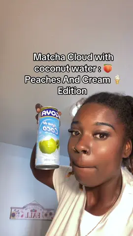 #matcha #starbucks #peachesandcream #fyp 