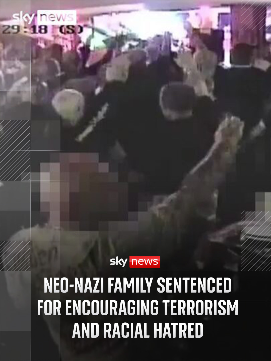 Three members of same family have been jailed for more than seven years after being found guilty of racial hatred and terrorism offences by creating, performing and distributing neo-Nazi music. #SkyNews