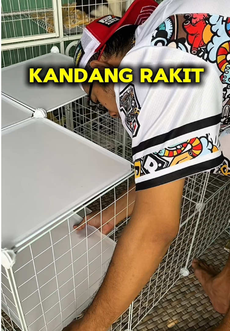 Kandang hewan rakit bisa dibongkar pasang, untuk pemasanganaya juga mudah rakitnya juga sesuai selera. #kandanghewan #kandangrakit #kandangkucing #kandangkucingmurah #kucingmass 