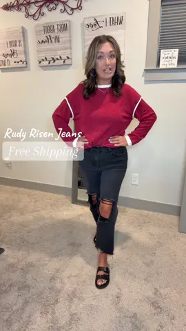 Rudy Risen jeans are our favorite style of jeans! They are so comfortable and trendy. @Wild Oak Boutique #jeans #fallfashion #outfitinspo #fyp 